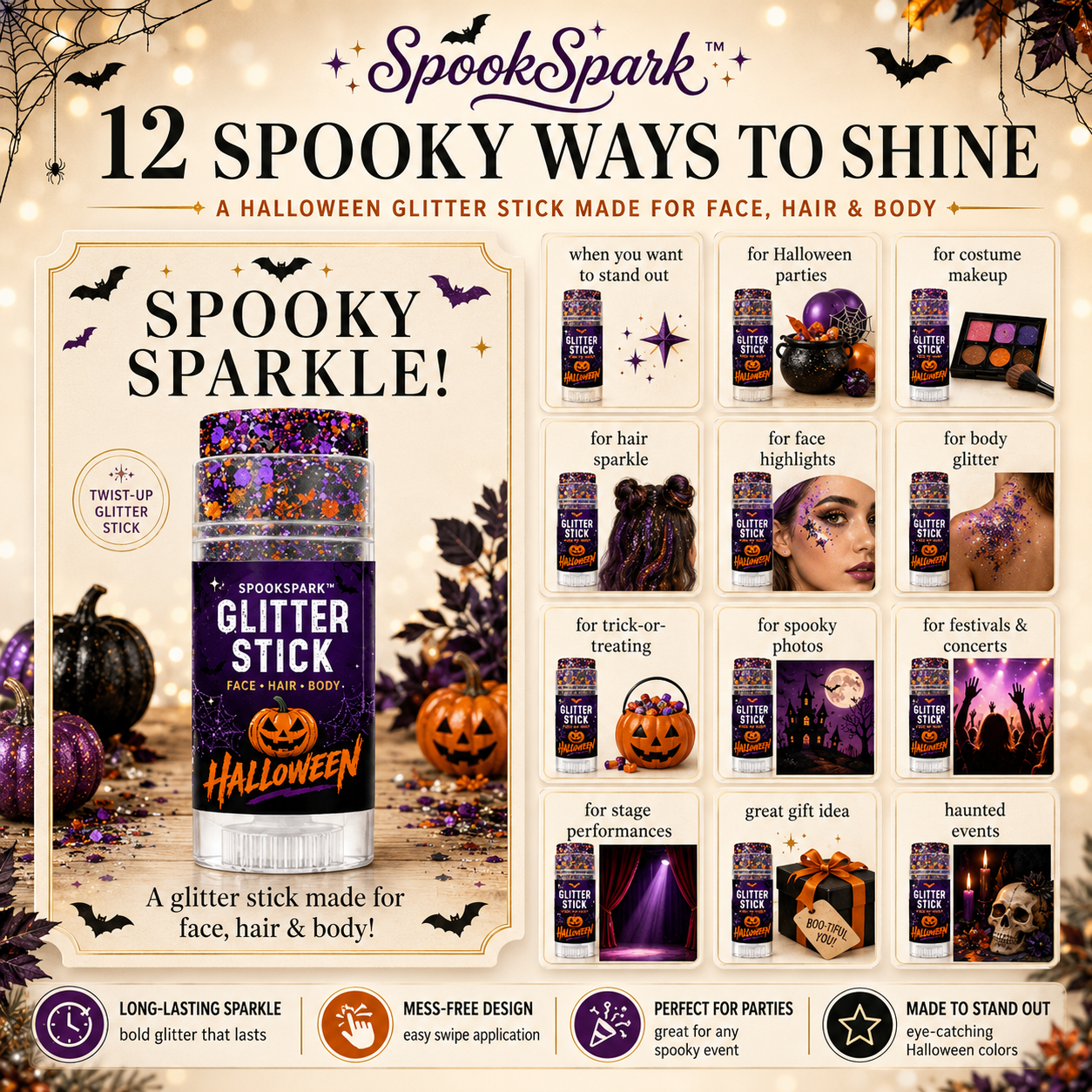 SpookSpark™ Halloween Glitter Stick