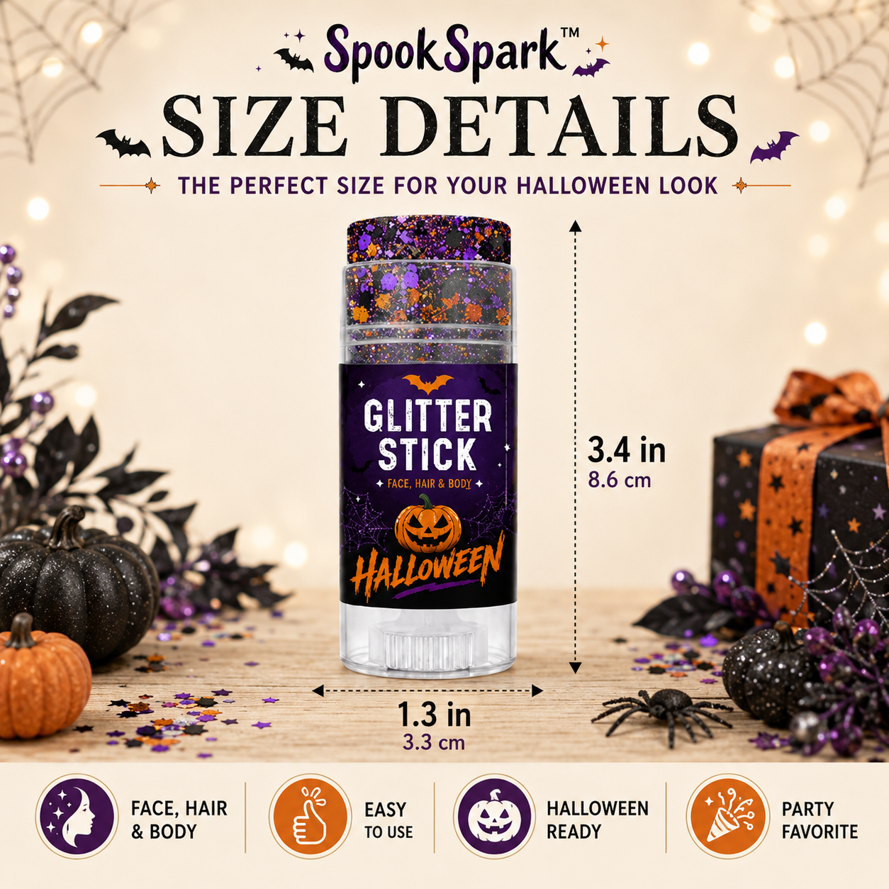 SpookSpark™ Halloween Glitter Stick